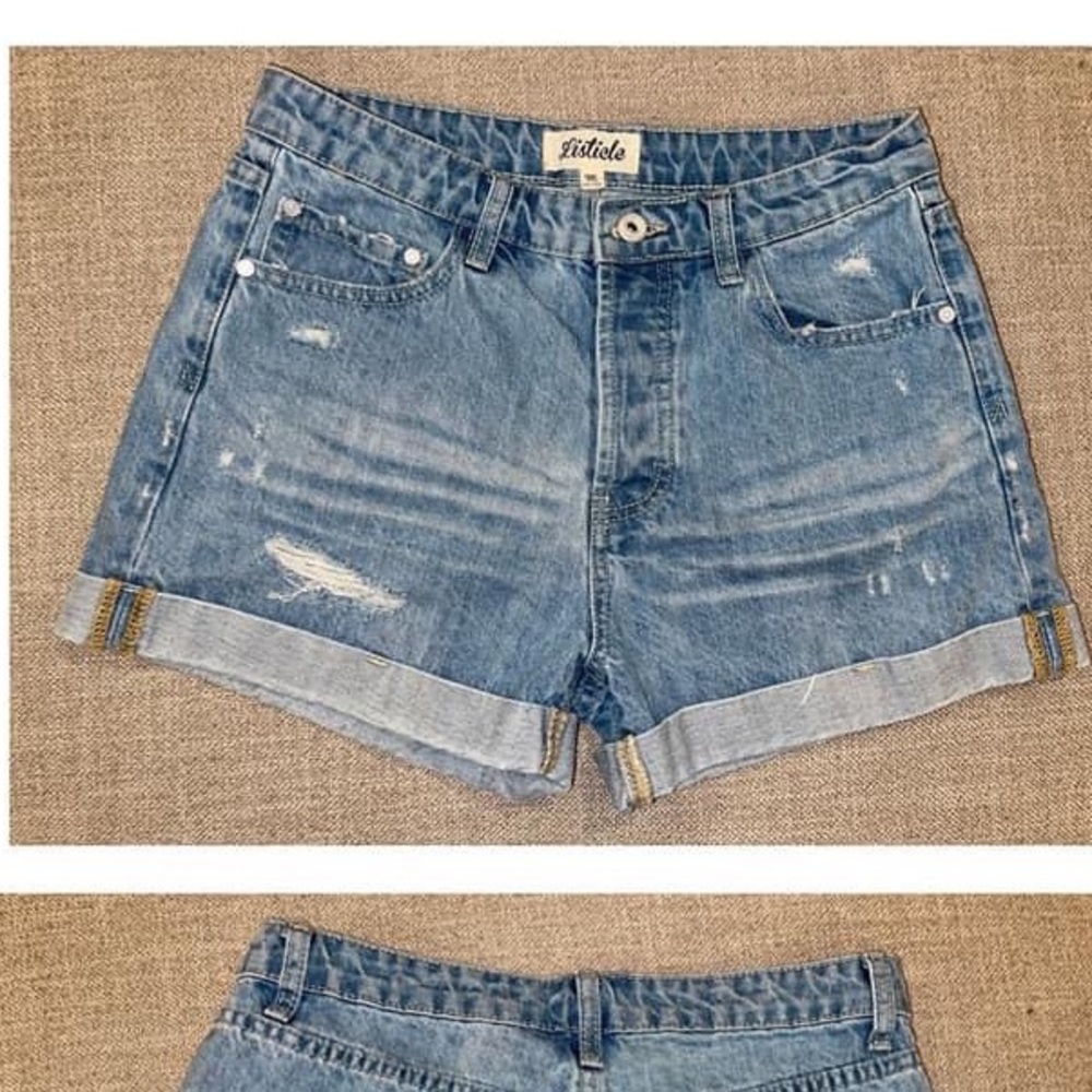 jean shorts! worn once!
